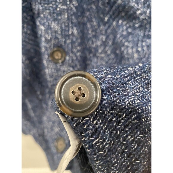 Banana Republic Sweater Mens Shawl Collar Button Cardigan Wool Blend Navy Small - Picture 7 of 8